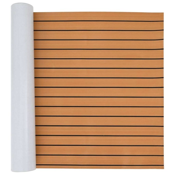 vidaXL Pardoseală pentru bărci Maro și negru 240 x 90 cm Spumă EVA 42008460