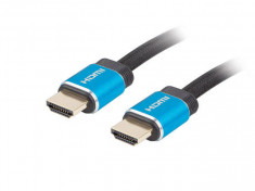 Cablu Lanberg HDMI - HDMI 1m Blue foto