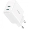 Incarcator Retea Joyroom JR-TCF12, 20W, 3A, 2 x USB-C, Alb