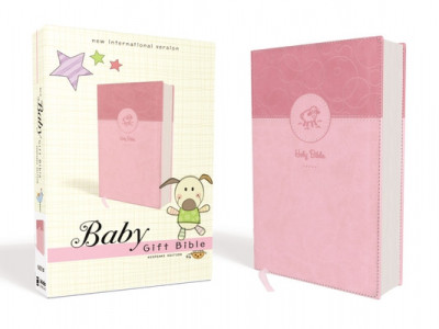 NIV Baby Gift Bible, Holy Bible, Leathersoft, Pink, Red Letter Edition, Comfort Print: Keepsake Edition foto