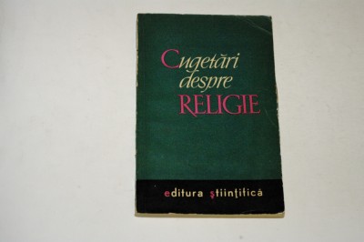 Cugetari despre religie - 1964 foto