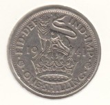 MAREA BRITANIE ANGLIA - 1 SHILLING 1941 , Ag500, LM1.44
