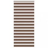 vidaXL Jaluzea tip zebra maro lățime țesătură 105,9 cm poliester