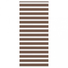 vidaXL Jaluzea tip zebra maro lățime țesătură 105,9 cm poliester