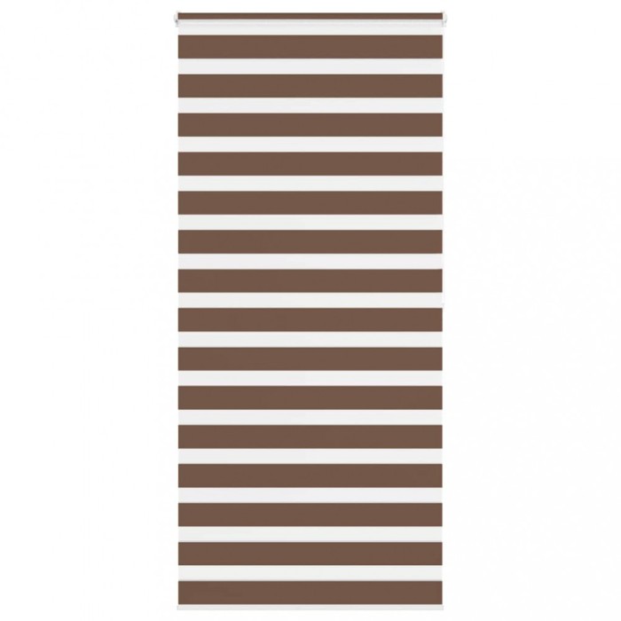 vidaXL Jaluzea tip zebra maro lățime țesătură 90,9 cm poliester