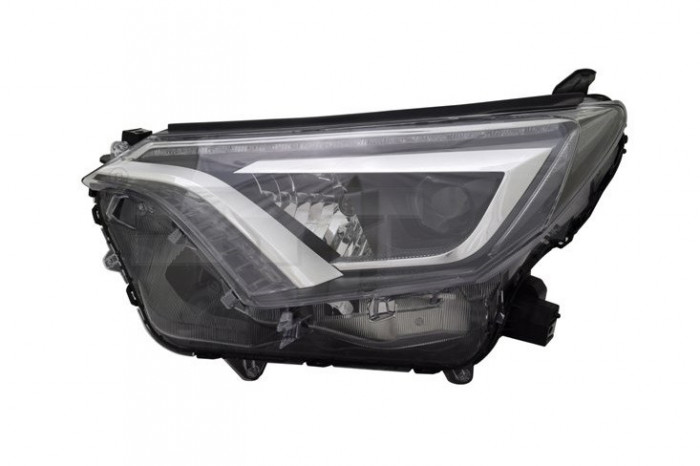 Far Toyota Rav4 (Xa40), 12.2015-12.2018, partea Stanga, cu lumina timp de zi tip LED; tip bec LED+WY21W; electric; fara unitate control LED; cu motor