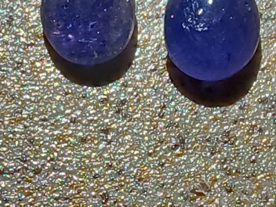 Tanzanit natural 6.61ct pereche foto