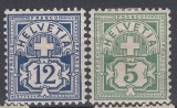 Switzerland 1906 Definitives Mi.84 86 MH AM.382