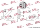 Radiator racire ulei motor, termoflot Nissan X-Trail 14-, motor: 2.5, garnituri incluse, 80x80x22, SRLine, Aluminiu, 213053NU0A