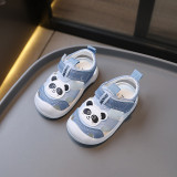 Sandalute albastre pentru baietei - Panda (Marime Disponibila: Marimea 22)