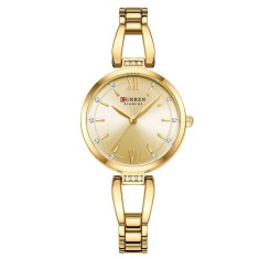 Ceas Dama CURREN Quartz , Elegant, cu Bratara din Otel Inoxidabil si Cristale Stralucitoare