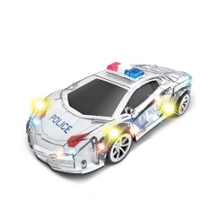 Masina de Politie cu Telecomanda - Model 1:18, Lumini si Directie 4-Way, pentru Copii 3+ Ani