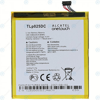 Baterie Alcatel Pixi 4 6 (OT-8050D, OT-9001D) 2580mAh TLP025DC foto