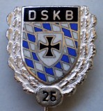 I.107 STICKPIN GERMANIA DSKB 25 Deutscher Soldaten &amp; Kameradschafts Bund Bayern, Europa