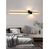 Cumpara ieftin Aplica LED 80cm Bar Minimalist Negru Moderna 28W, lumina calda/neutra/rece