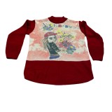 Bluza fetita, culoarea grena , varsta 5-6 ani
