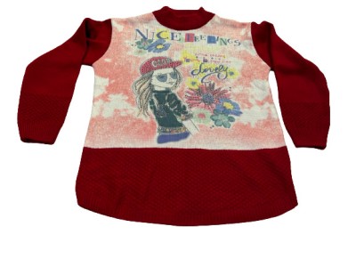 Bluza fetita, culoarea grena , varsta 5-6 ani foto