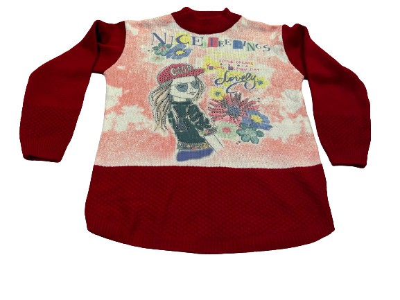 Bluza fetita, culoarea grena , varsta 5-6 ani