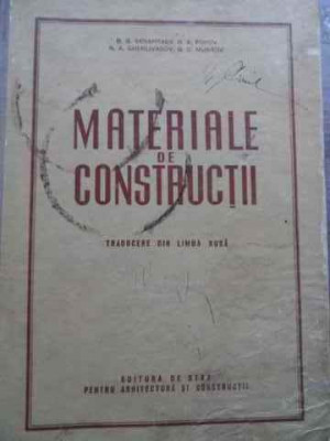 Materiale De Constructii - B.g. Skramtaev, N.a. Popov, N.a Gherlivanov, G.g. ,524046 foto