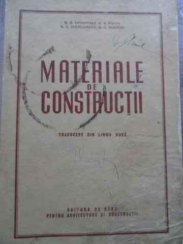 Materiale De Constructii - B.g. Skramtaev, N.a. Popov, N.a Gherlivanov, G.g. ,524046