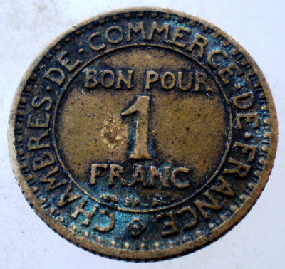 7.794 FRANTA 1 FRANC 1921 foto