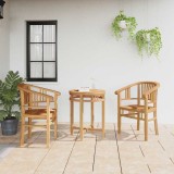 Scaune de grădină 2 pcs Maro 63 x 58 x 89 cm Lemn masiv de tec