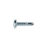 Surub autoforant pentru lemn, din otel, zincat alb, cu cap bombat, amprenta Phillips, PH 2, Friulsider, 4.8 x 19 mm