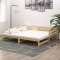 vidaXL Pat extensibil de zi, 2x(90x200) cm, lemn masiv de pin
