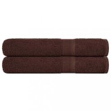 vidaXL Prosoape 2 buc Maro 100x200 cm 360 g/m&sup2; 100% bumbac