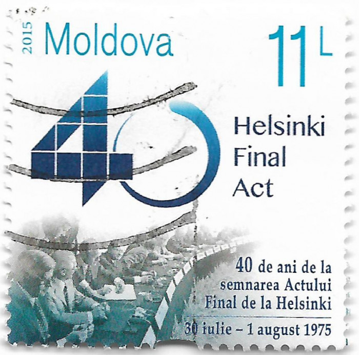 Moldova - A 40-a aniversare a semnarii actului final de la Helsinki, 2015 - obl.