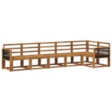 vidaXL Set de canapele de exterior 6 pcs natural Lemn Solid de Acacia 3385250