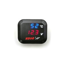 Termometru 4 in1 + mufa bord incarcator USB 3A + voltmetru 12V