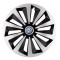 Set 4 capace roti Fox Gri-Negru R14 pentru gama auto Volkswagen