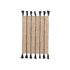 Covor iuta natur negru Jalaja 60x90 cm
