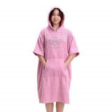 Poncho de baie pentru copii Homelevel, 10-13 ani, Roz, Bumbac organic, 54980.43