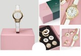 Cumpara ieftin Set Elegance cu cristale Swarovski: ceas, colier, 2 perechi cercei - Oriflame Exklusiv