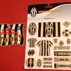 Stickere 3D + 1 sticker steag - fotbal - JUVENTUS TORINO