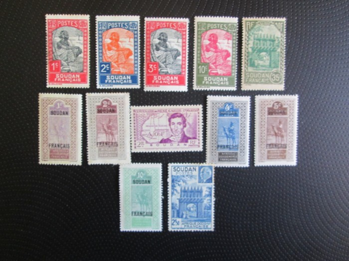 FRANTA COLONIE SUDAN SERIE=MNH/MH=10