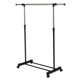 Cumpara ieftin Suport haine inox plastic negru Hilar 80x43x85-150 cm