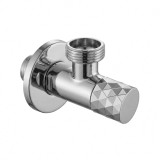 Robinet colțar Diamond 03 1/2" x 3/4" Chrome