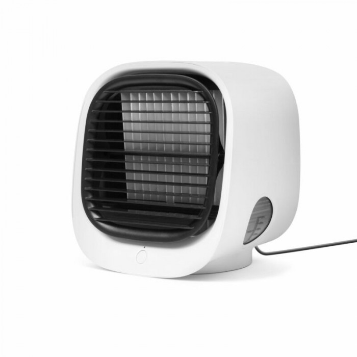 Mini ventilator portabil de răcire cu aer - USB - alb