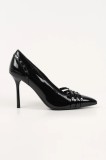 Karl Lagerfeld stilettos de piele SARABANDE culoarea negru, KL30927