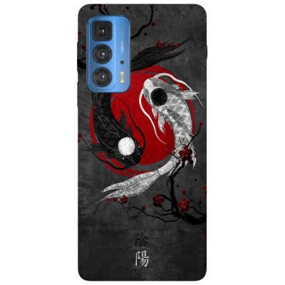 Husa compatibila cu Motorola G20 model Japanese Yin and Yang Art, Silicon, TPU, Viceversa foto