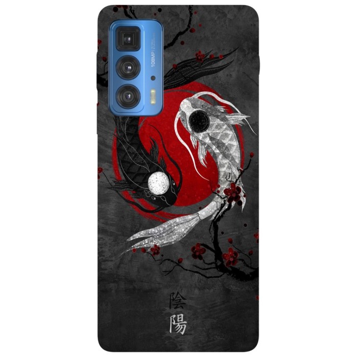 Husa compatibila cu Motorola G20 model Japanese Yin and Yang Art, Silicon, TPU, Viceversa