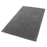 Covoras pentru baie, moale, pufos, gri, antiaderent, 50x80cm, Sepio