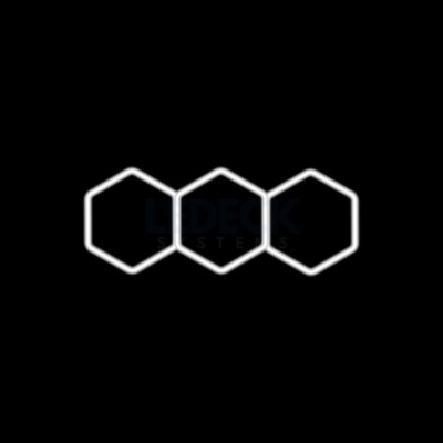 Lumina LED Hexagonala , 3 Module 98x244CM - Garaj, Dormitor, Camera Gaming, Spatii Private foto