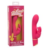 Vibrator Rabbit CalExotics Love Bunny, Doua Motoare, 12+12 Functii, Impermeabil IPX7, Reincarcabil, 19cm, Roz