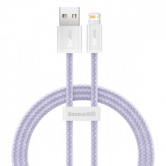 Cablu USB-A Baseus Dynamic 2 Series - Lightning 2.4A 480Mbps 1m Violet CALD040005