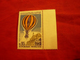 Serie Franta 1971 Centenarul Postei - Balon Monte , 1 valoare, Nestampilat