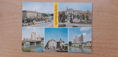 Oradea - imagini multiple - carte postala circulata 1975 foto
